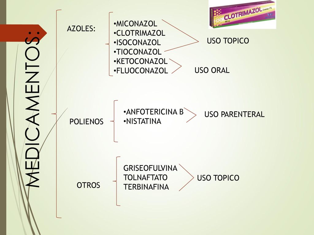 clotrimazol y terbinafina
